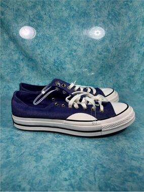 Converse Chuck 70 Men’s Purple Denim Low Top Shoes Retro Sneakers Size 8.5